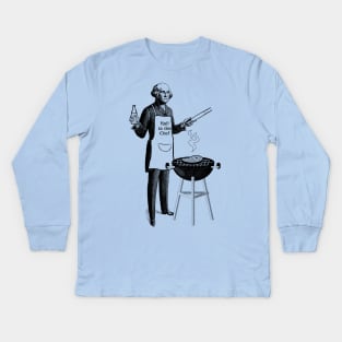 George Washington BBQ Chef - "Hail to the Chef" Kids Long Sleeve T-Shirt